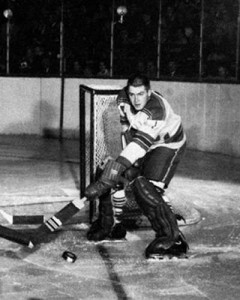 Dave Dryden, seen here in his lone NHL game with Rangers in 1962.