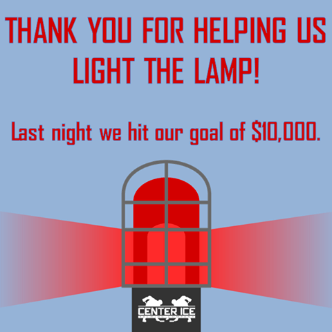The Center Ice Brewery is so thankful for all who've helped them surpass the $10,000 mark