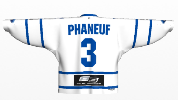 leafs away back logos on