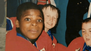 A young P.K. Subban alongside Steven Stamkos. (hockeyplayersaskids.tumblr.com)