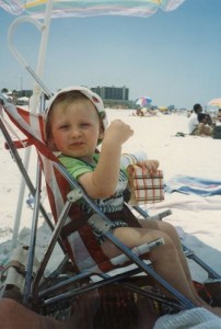 Two-year-old Steven Stamkos while on vacation in Florida. (hockeyplayersaskids.tumblr.com)