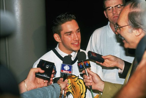 Alexandre Daigle, in a Victoriaville Tigres jersey