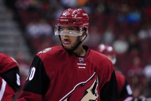 Along with Max Domi, Anthony Duclair has helped the Coyotes to a quick start. (Matt Kartozian-USA TODAY Sports)