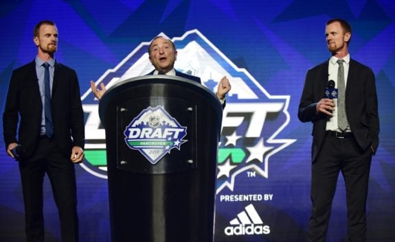 Gary Bettman Daniel Sedin Henrik Sedin Draft
