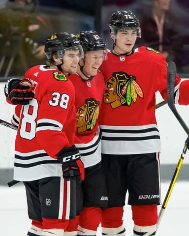 Chicago Blackhawks Adam Boqvist, Brandon Hagel Kirby Dach