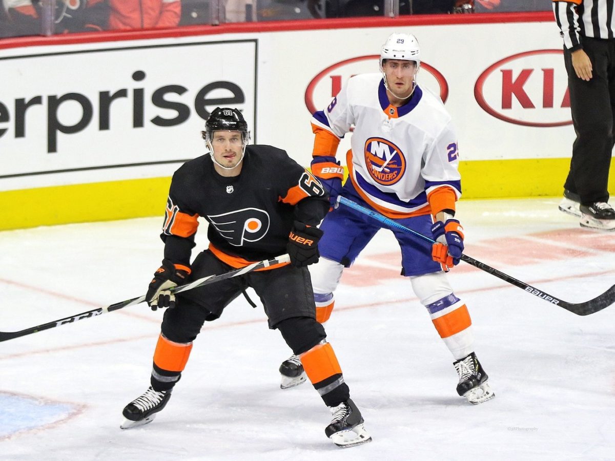 Justin Braun Philadelphia Flyers Brock Nelson New York Islanders