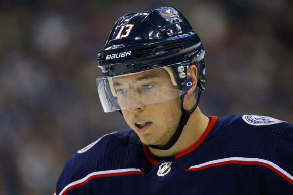 Columbus Blue Jackets right wing Cam Atkinson