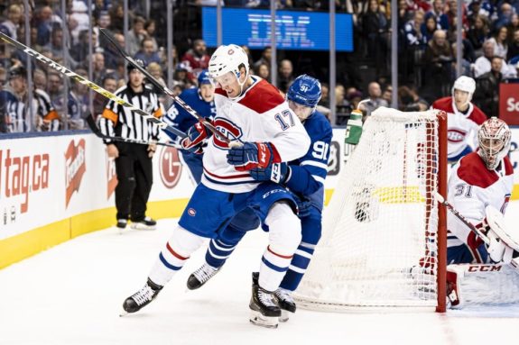 Montreal Canadiens Brett Kulak Toronto Maple Leafs John Tavares