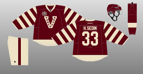Vncouver Canucks 2014 Heritage Classic uniform