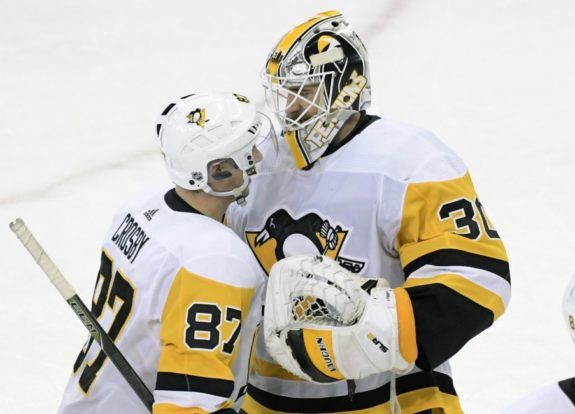 Pittsburgh Penguins Matt Murray Sidney Crosby