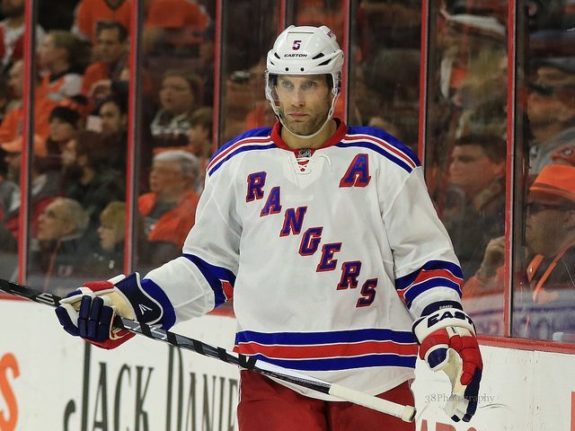Dan Girardi was brought in by the Lightning to fill in for the traded Jason Garrison.
