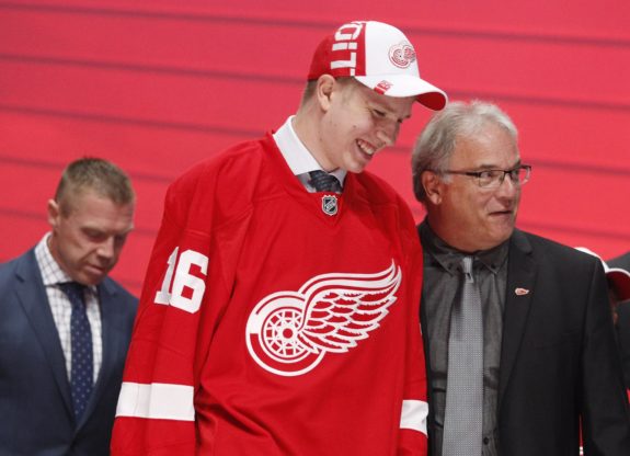 Dennis Cholowski Red Wings first selection of the 2016 entry draft.