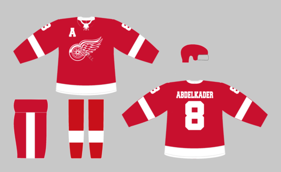 Detroit Red Wings Red Home Jersey Concept