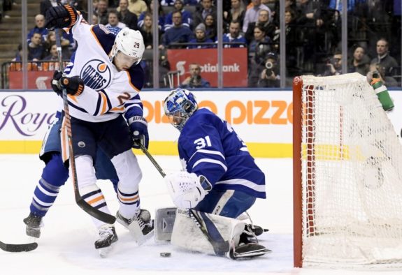 Edmonton Oilers Leon Draisaitl Toronto Maple Leafs Frederik Andersen