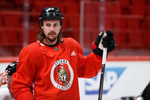 Erik Karlsson #65 of the Ottawa Senators