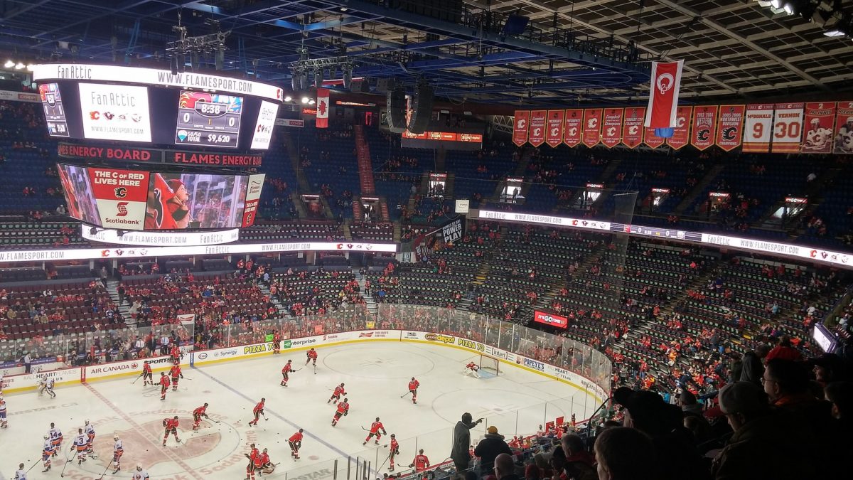 Calgary Flames New York Islanders Calgary Stampede Corral