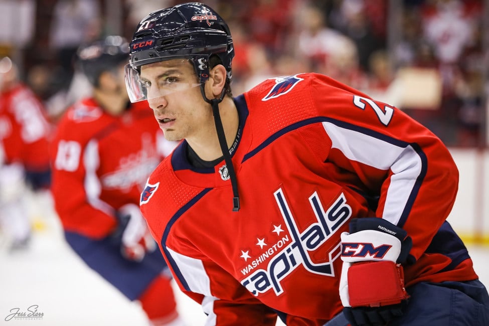 Washington Capitals' Hathaway \u0026 Sheary 