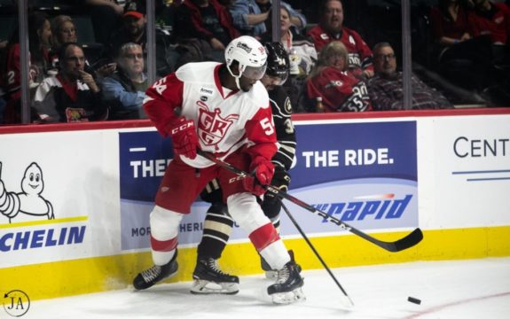 Givani Smith of the Detroit Red Wings