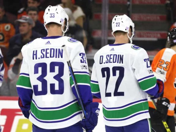 Vancouver Canucks forwards Henrik and Daniel Sedin