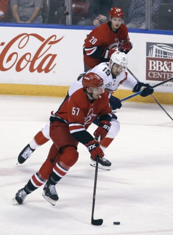 Carolina Hurricanes' Trevor van Riemsdyk Florida Panthers' Riley Sheahan