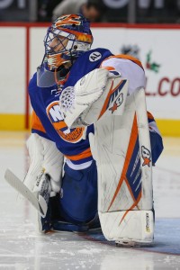 Halak's win against the Canucks on Monday was a much-needed one. (Anthony Gruppuso-USA TODAY Sports)
