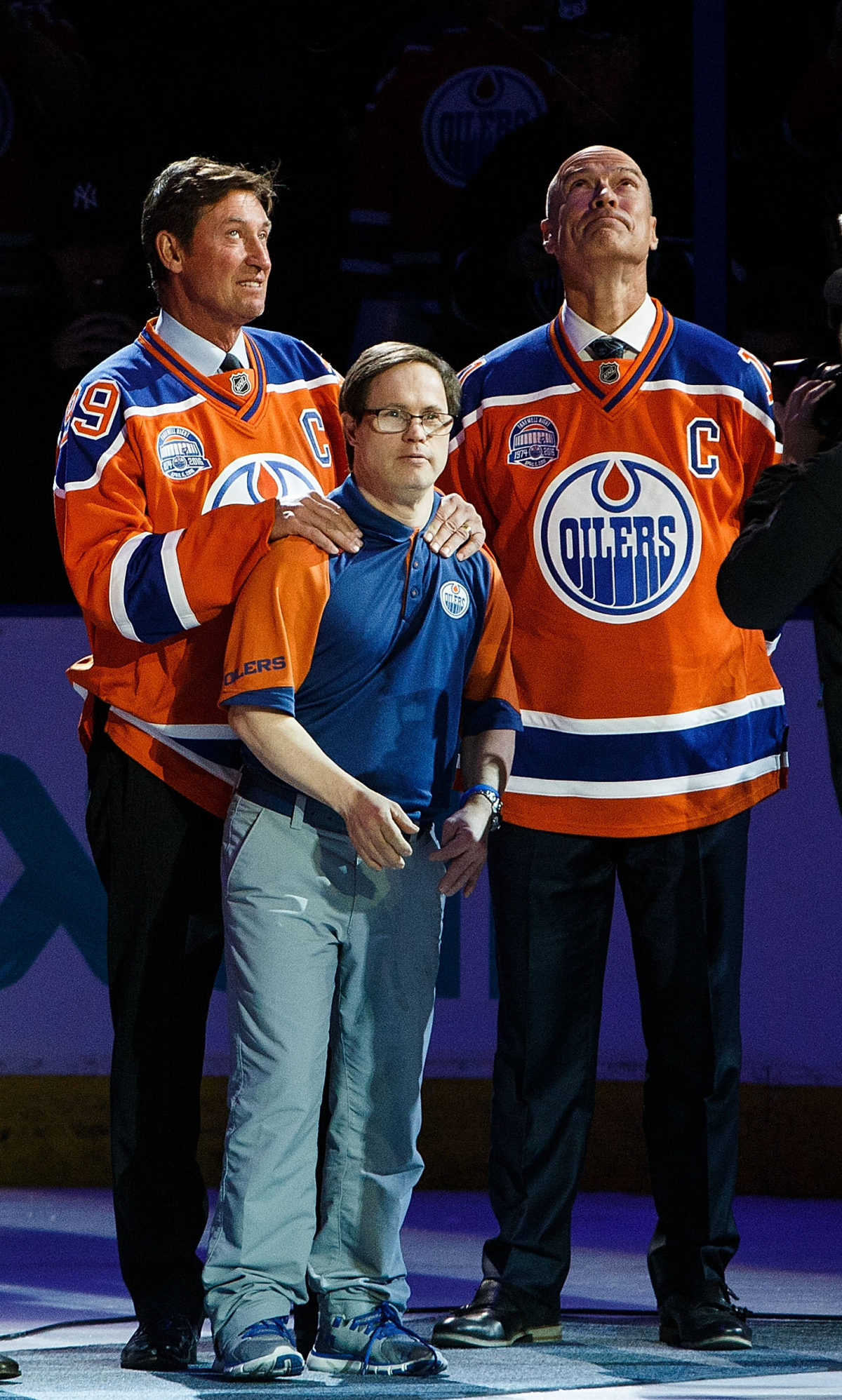 Wayne Gretzky Mark Messier Joey Moss Edmonton Oilers