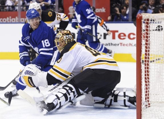 Toronto Maple Leafs Andreas Johnsson Boston Bruins Tuukka Rask