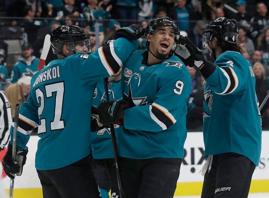 San Jose Sharks Evander Kane