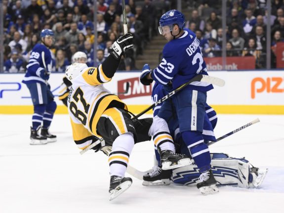Pittsburgh Penguins Sidney Crosby Toronto Maple Leafs Travis Dermott