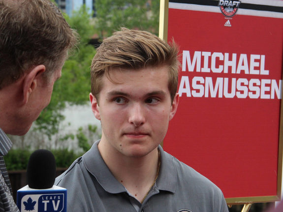 Detroit Red Wings prospect Michael Rasmussen