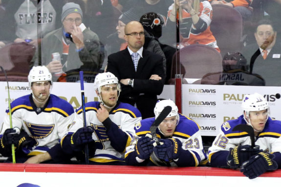 Blues Coach Mike Yeo