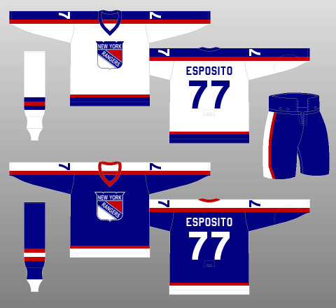 New York Rangers 1977-78 Jerseys