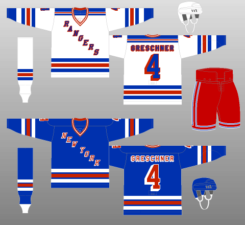New York Rangers 1978-87 Jerseys