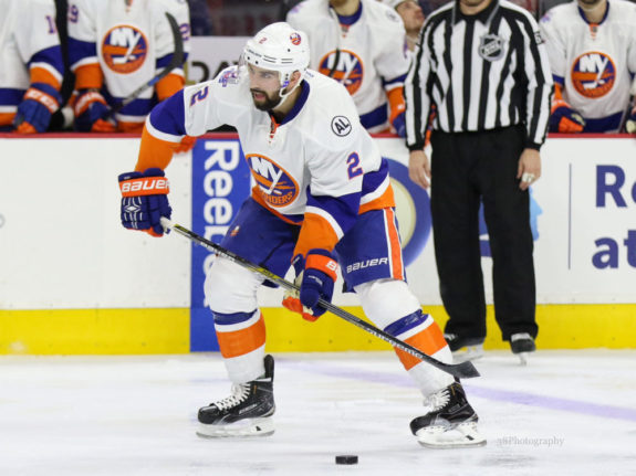 With his skating ability alone, there’s no reason why Leddy can’t score anywhere from 50-60 points if used properly.(Amy Irvin / The Hockey Writers)