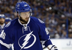 Nikita Kucherov is seeking a contract extension with the Lightning, but his future in Florida isn't guaranteed (Kim Klement-USA TODAY Sports)