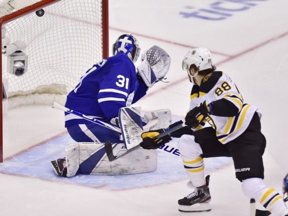 Boston Bruins David Pastrnak Toronto Maple Leafs Frederik Andersen