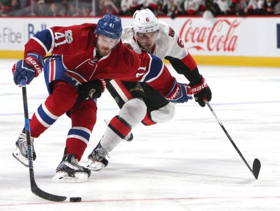 Montreal Canadiens left wing Paul Byron
