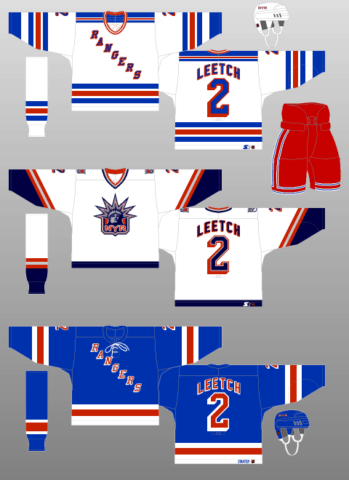 New York Rangers sweater logo 1998-99