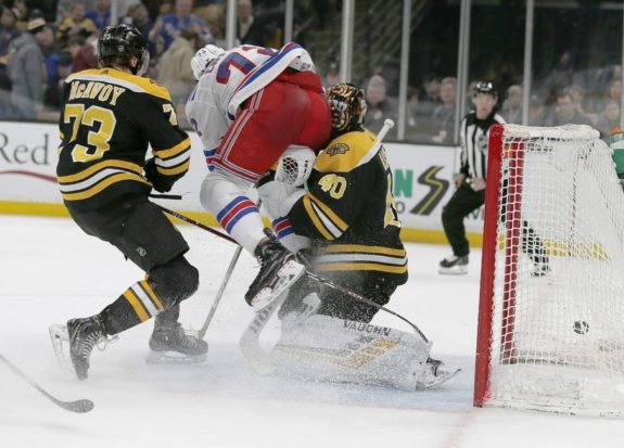 New York Rangers Filip Chytil Boston Bruins Tuukka Rask