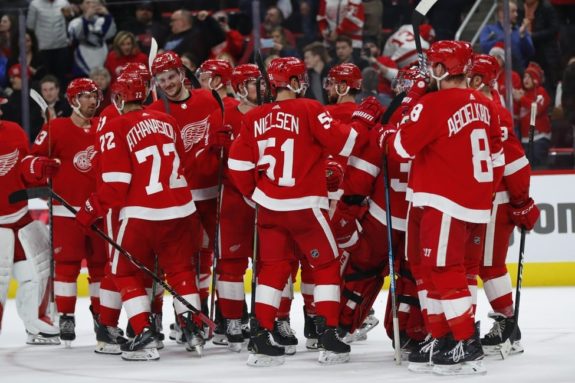 Detroit Red Wings celebrate