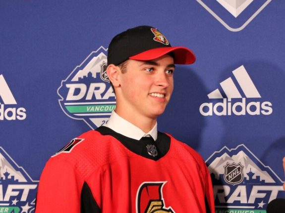 Shane Pinto Ottawa Senators Draft