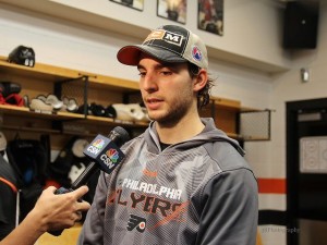 Shayne Gostisbehere (Amy Irvin / The Hockey Writers)