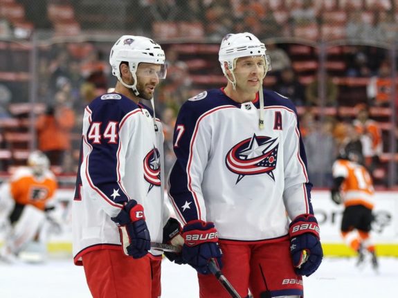 Taylor Chorney Jack Johnson Blue Jackets