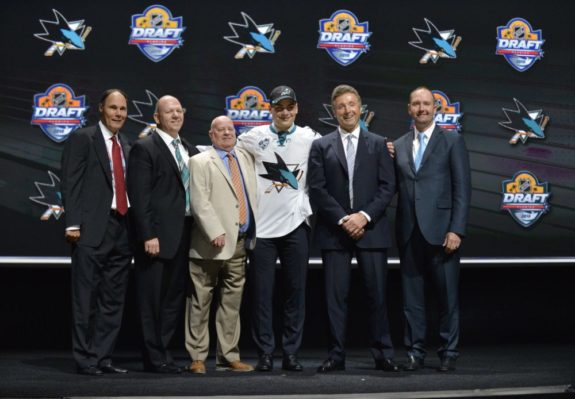 Timo Meier at the 2015 NHL Entry Draft.