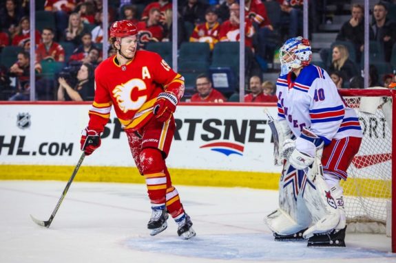 Calgary Flames Matthew Tkachuk New York Rangers Alexandar Georgiev