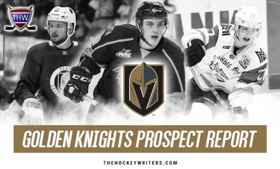 Vegas Golden Knights Prospect Report Peyton Krebs Pavel Dorofeyev and Lucas Elvenes