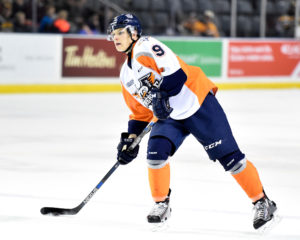 Vili Saarijarvi of the Flint Firebirds. (Aaron Bell/OHL Images)