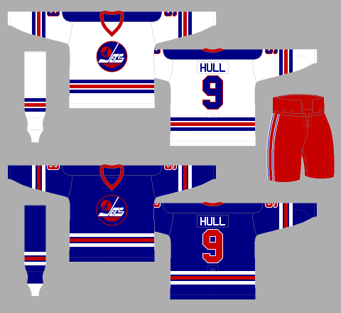 Winnipeg Jets 1976-77 Jerseys