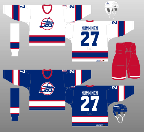 Winnipeg Jets 1990-96 Jerseys