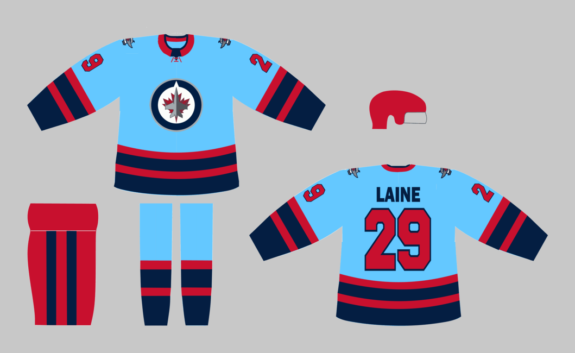 Winnipeg Jets Blue Home Jersey Concept